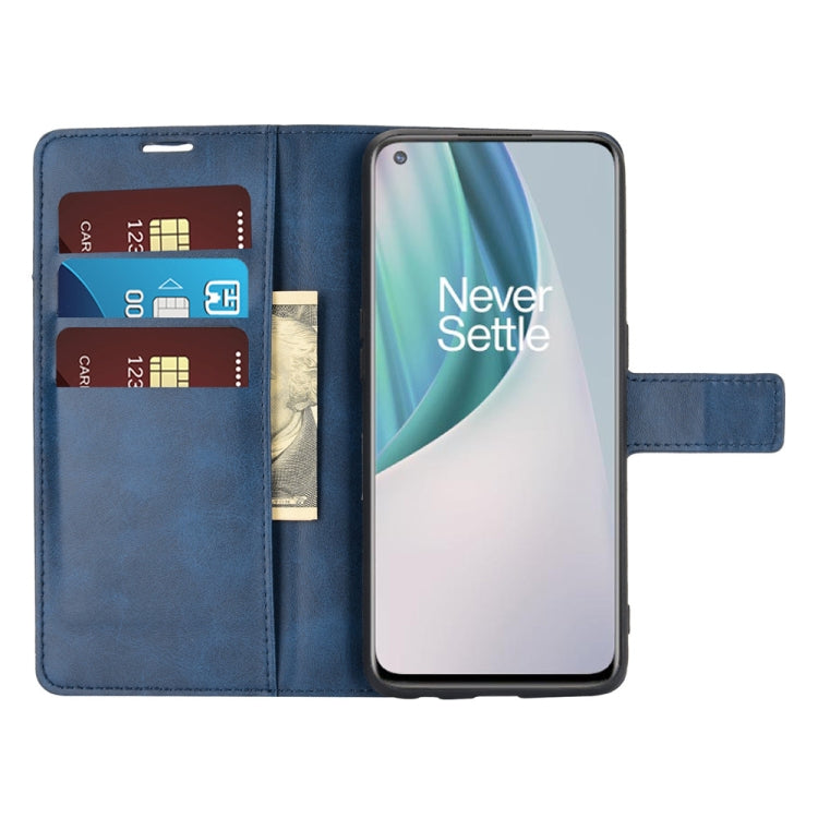 For OnePlus Nord N10 5G Retro Calf Pattern Buckle Horizontal Flip Leather Case with Holder & Card Slots & Wallet