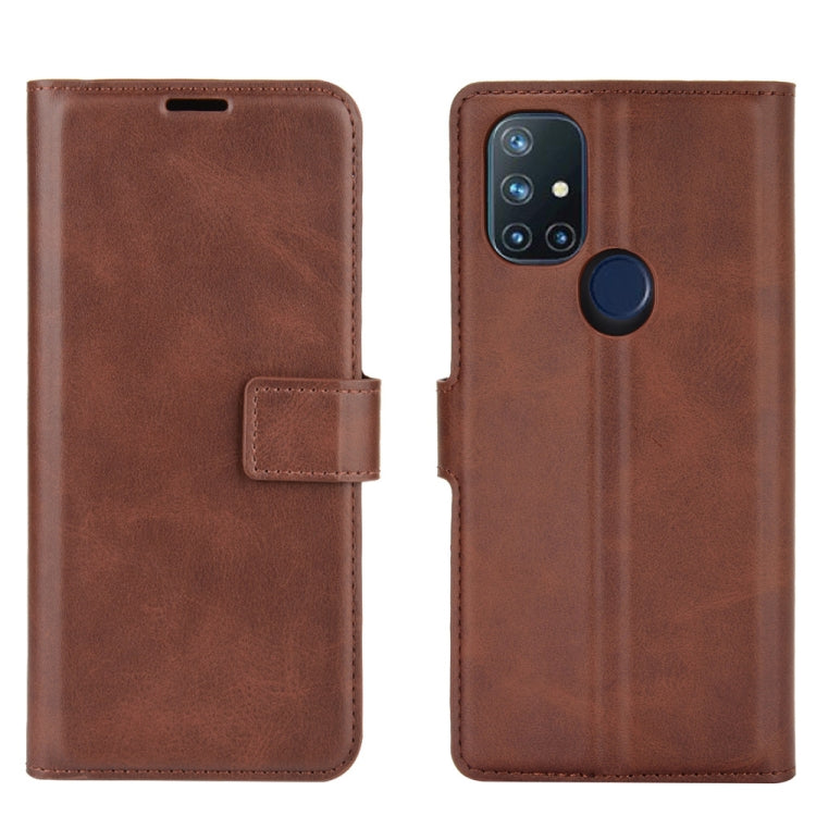 For OnePlus Nord N10 5G Retro Calf Pattern Buckle Horizontal Flip Leather Case with Holder & Card Slots & Wallet