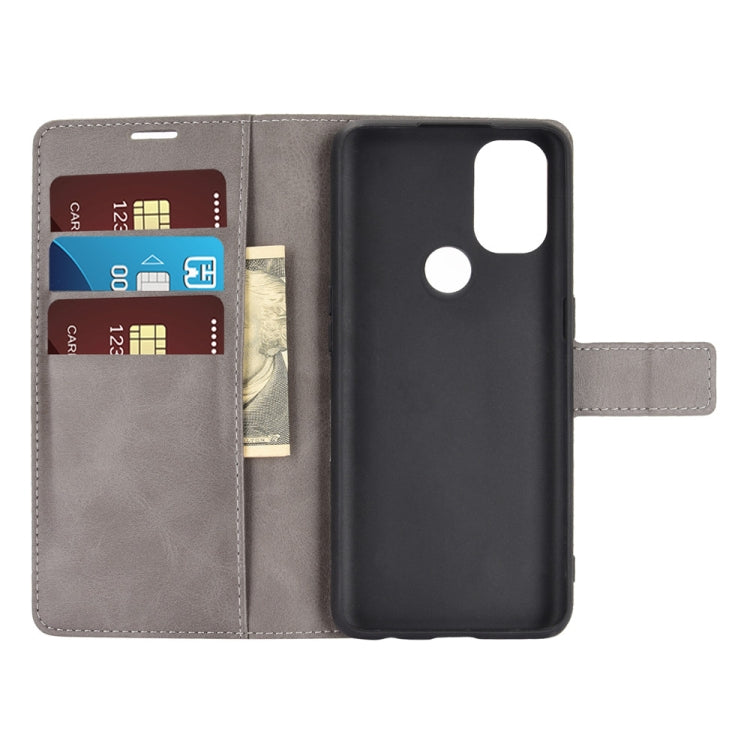 For OnePlus Nord N10 5G Retro Calf Pattern Buckle Horizontal Flip Leather Case with Holder & Card Slots & Wallet