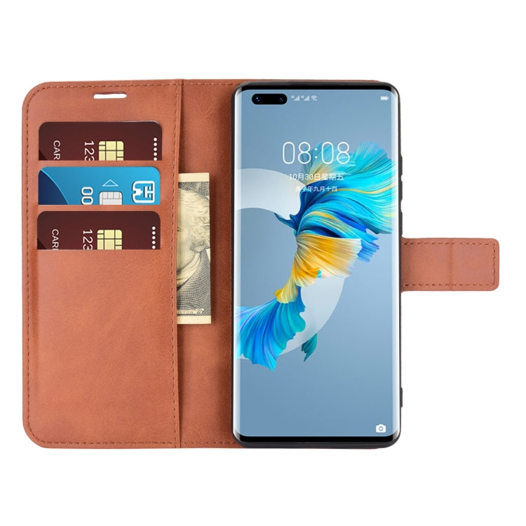 For Huawei Mate 40 Pro Retro Calf Pattern Buckle Horizontal Flip Leather Case with Holder & Card Slots & Wallet