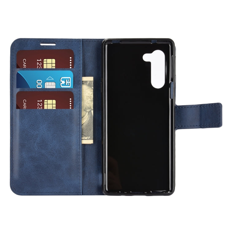 For Sharp Senior Retro Calf Pattern Buckle Horizontal Flip Leather Case with Holder & Card Slots & Wallet