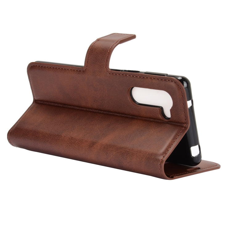 For Sharp Senior Retro Calf Pattern Buckle Horizontal Flip Leather Case with Holder & Card Slots & Wallet