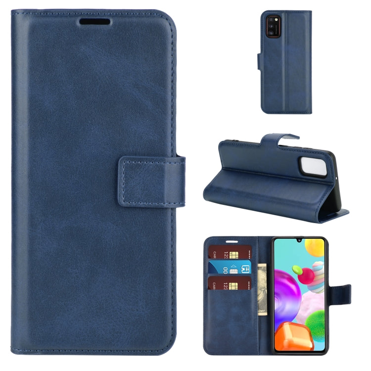 For Samsung Galaxy A41(EU Version) Retro Calf Pattern Buckle Horizontal Flip Leather Case with Holder & Card Slots & Wallet