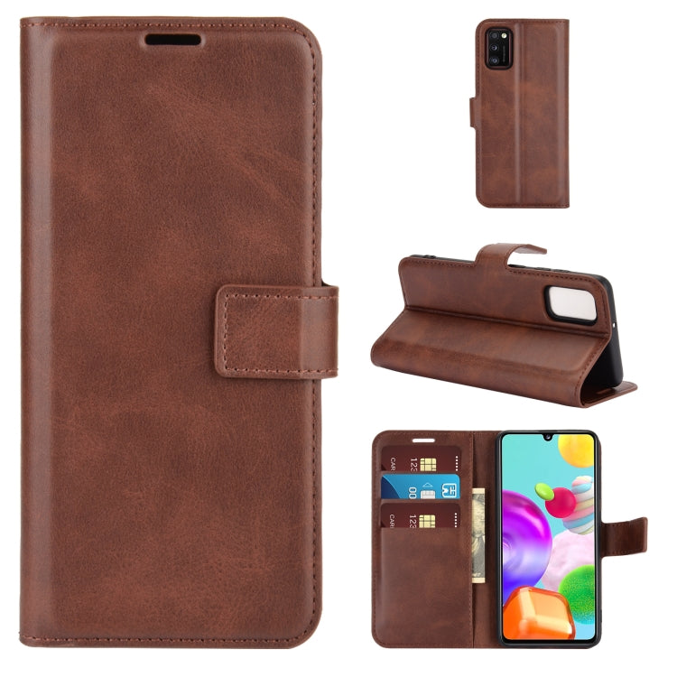 For Samsung Galaxy A41(EU Version) Retro Calf Pattern Buckle Horizontal Flip Leather Case with Holder & Card Slots & Wallet