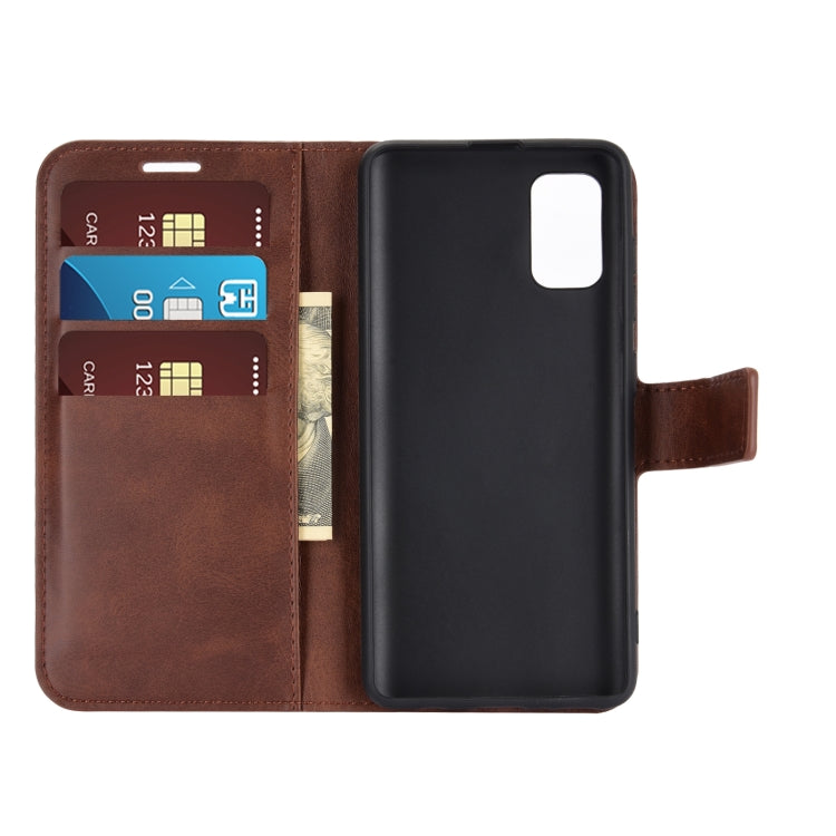 For Samsung Galaxy A41(EU Version) Retro Calf Pattern Buckle Horizontal Flip Leather Case with Holder & Card Slots & Wallet