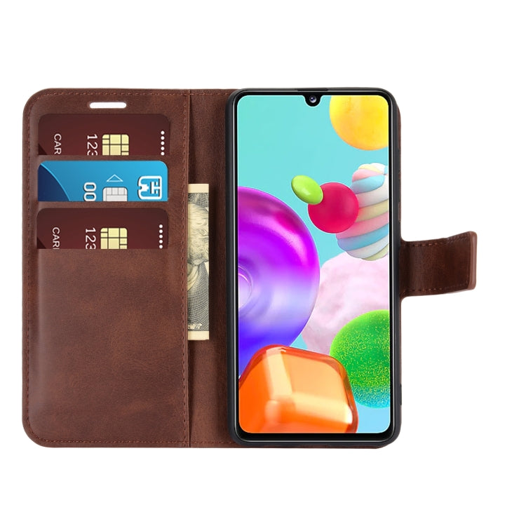 For Samsung Galaxy A41(EU Version) Retro Calf Pattern Buckle Horizontal Flip Leather Case with Holder & Card Slots & Wallet