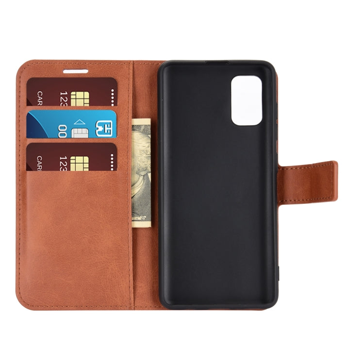 For Samsung Galaxy A41(EU Version) Retro Calf Pattern Buckle Horizontal Flip Leather Case with Holder & Card Slots & Wallet