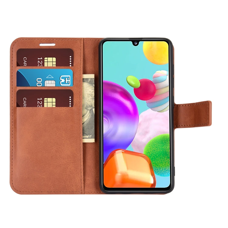 For Samsung Galaxy A41(EU Version) Retro Calf Pattern Buckle Horizontal Flip Leather Case with Holder & Card Slots & Wallet