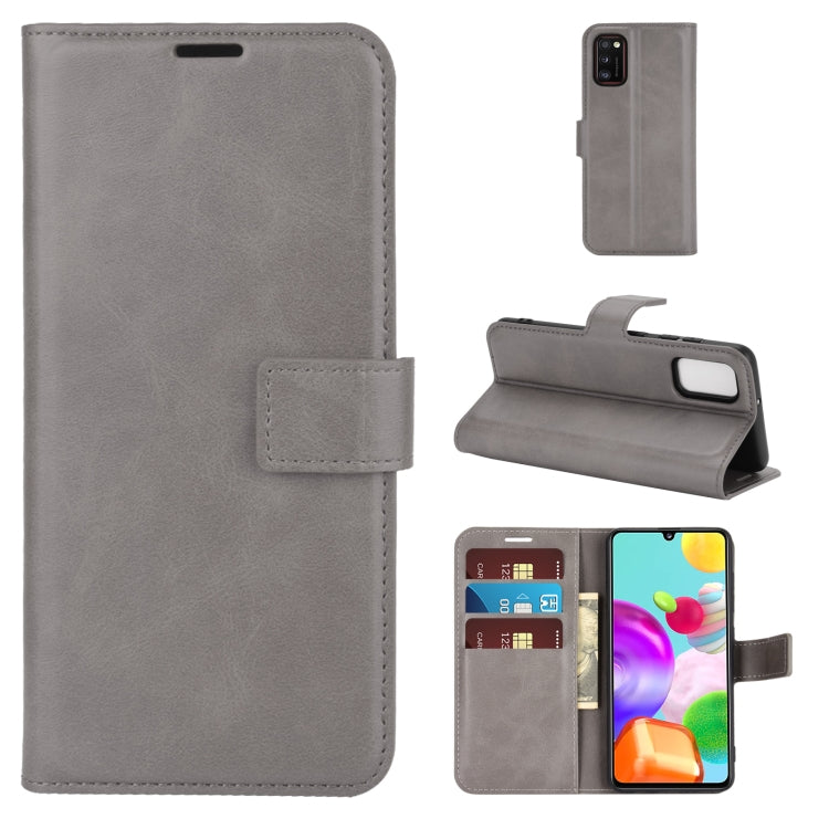 For Samsung Galaxy A41(EU Version) Retro Calf Pattern Buckle Horizontal Flip Leather Case with Holder & Card Slots & Wallet