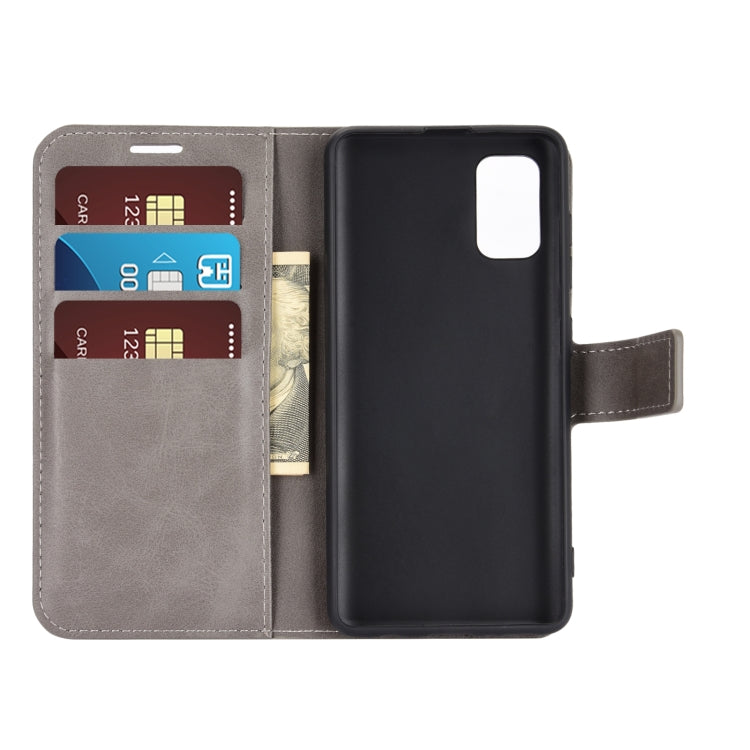 For Samsung Galaxy A41(EU Version) Retro Calf Pattern Buckle Horizontal Flip Leather Case with Holder & Card Slots & Wallet