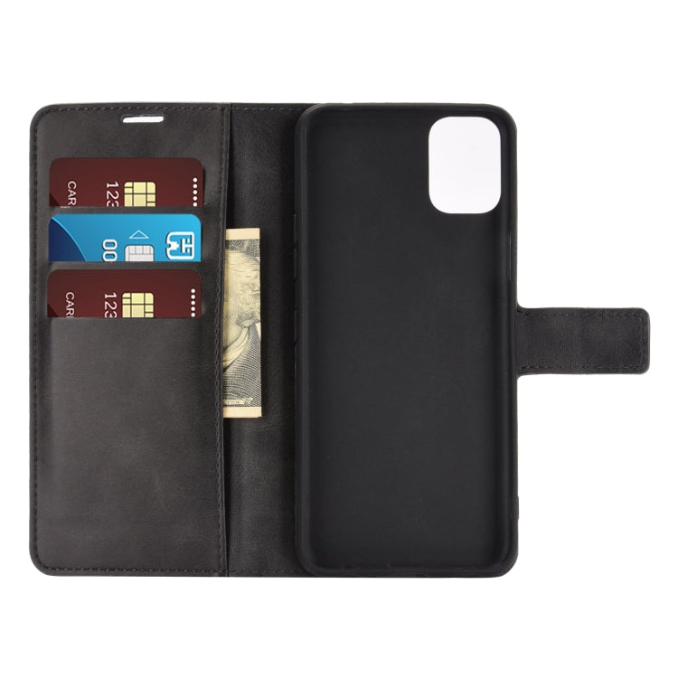 For LG K42 Retro Calf Pattern Buckle Horizontal Flip Leather Case with Holder & Card Slots & Wallet