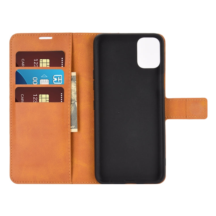 For LG K42 Retro Calf Pattern Buckle Horizontal Flip Leather Case with Holder & Card Slots & Wallet