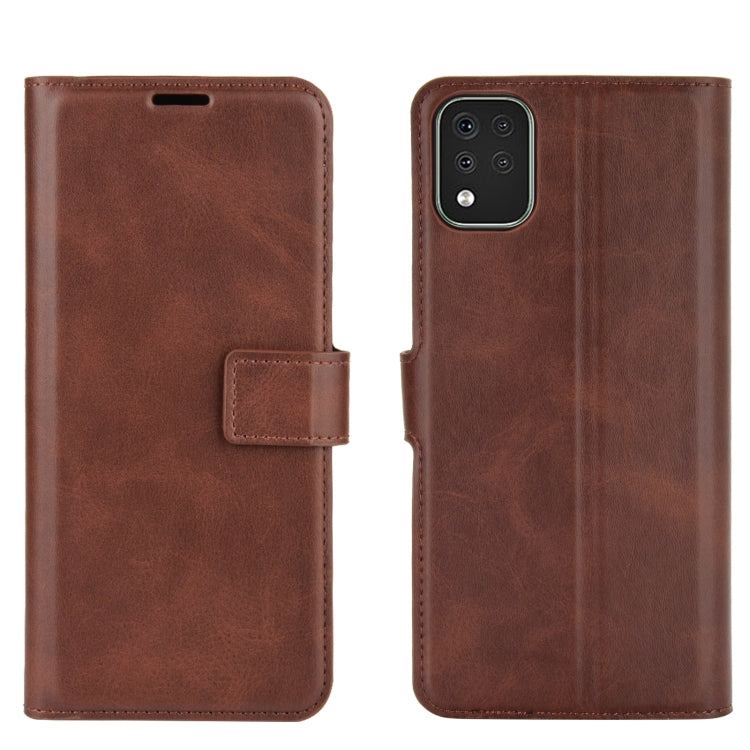 For LG K42 Retro Calf Pattern Buckle Horizontal Flip Leather Case with Holder & Card Slots & Wallet