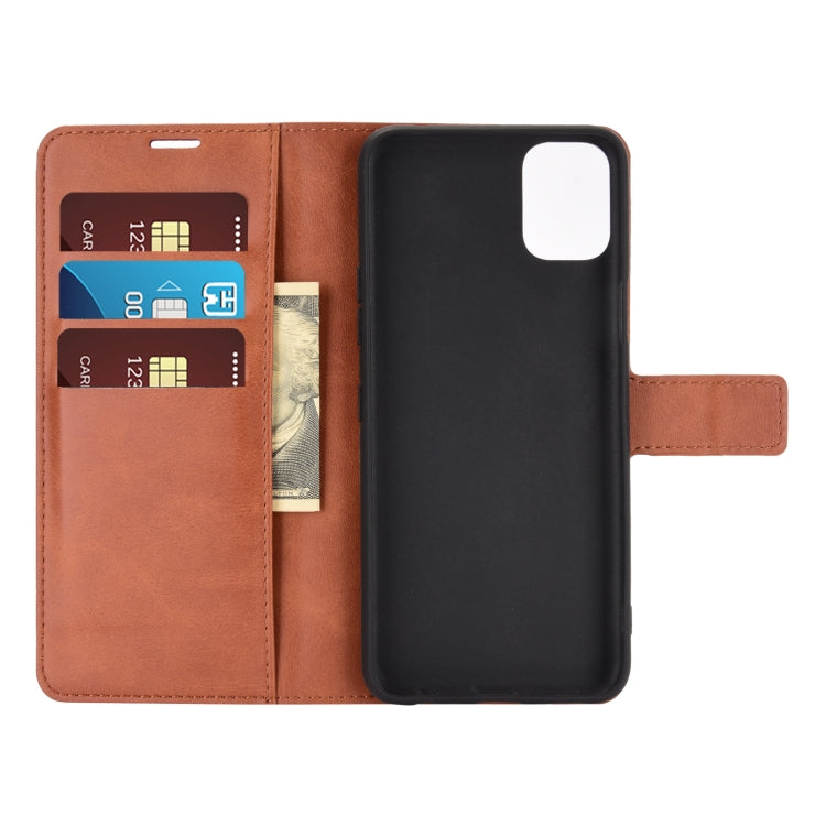 For LG K42 Retro Calf Pattern Buckle Horizontal Flip Leather Case with Holder & Card Slots & Wallet