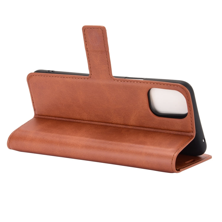 For LG K42 Retro Calf Pattern Buckle Horizontal Flip Leather Case with Holder & Card Slots & Wallet