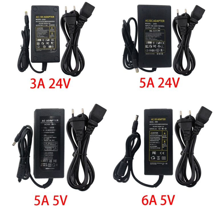 AC to DC 5V 24V Power Adapter Power Supply LED Driver Lighting Transformer 3A 5A 6A Converter Charger For LED Strip Lights EU plug