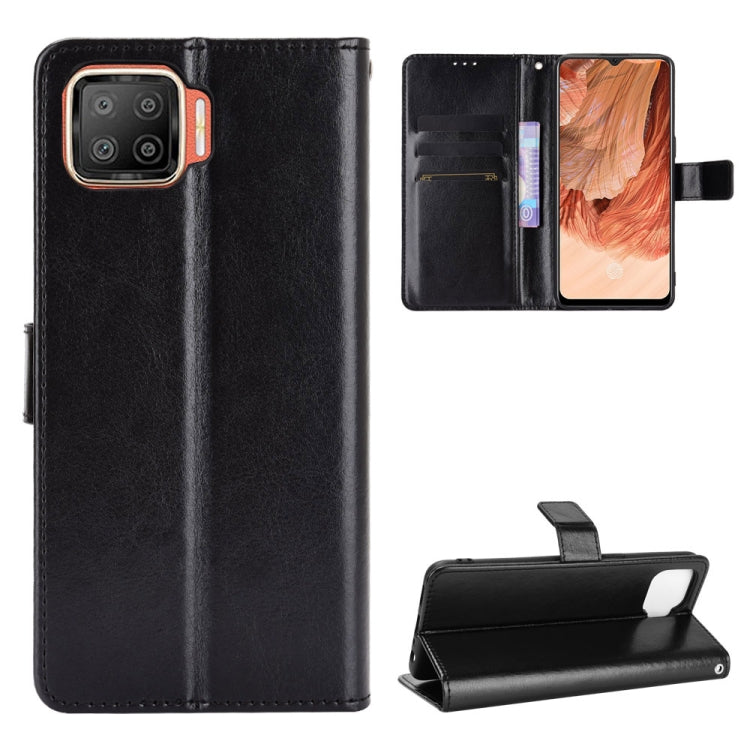 For OPPO F17 / A73 2020 Retro Crazy Horse Texture Horizontal Flip Leather Case with Holder & Card Slots & Photo Frame