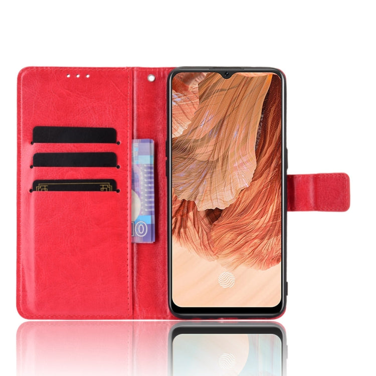 For OPPO F17 / A73 2020 Retro Crazy Horse Texture Horizontal Flip Leather Case with Holder & Card Slots & Photo Frame