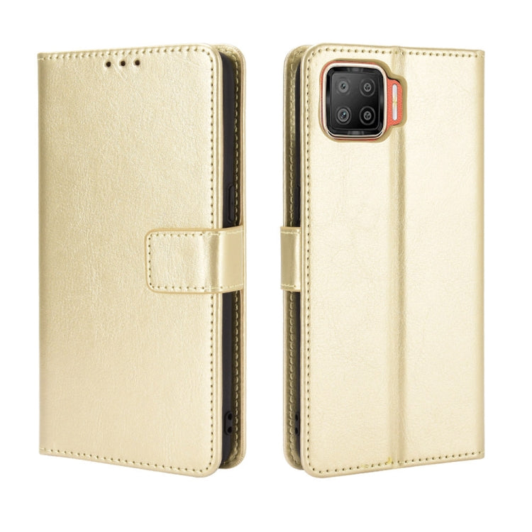 For OPPO F17 / A73 2020 Retro Crazy Horse Texture Horizontal Flip Leather Case with Holder & Card Slots & Photo Frame