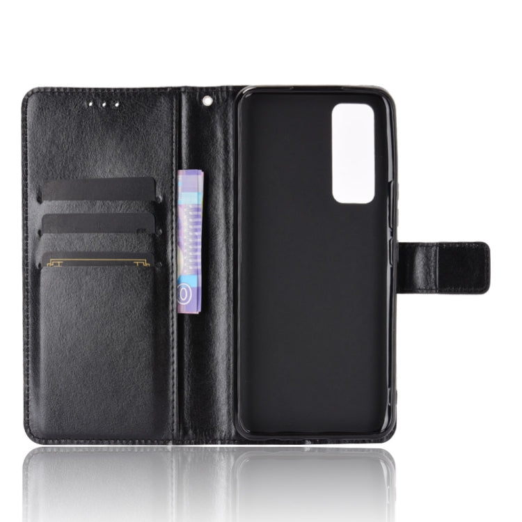 For vivo V20 SE/Y70 2020 Retro Crazy Horse Texture Horizontal Flip Leather Case , with Holder & Card Slots & Photo Frame