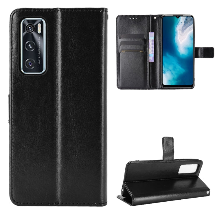 For vivo V20 SE/Y70 2020 Retro Crazy Horse Texture Horizontal Flip Leather Case , with Holder & Card Slots & Photo Frame