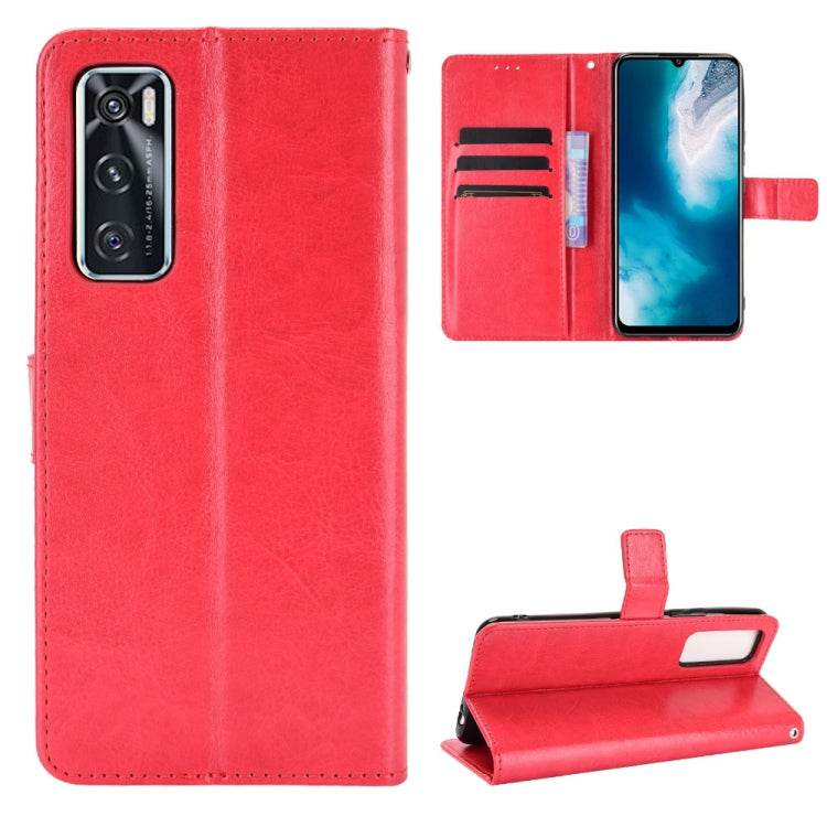 For vivo V20 SE/Y70 2020 Retro Crazy Horse Texture Horizontal Flip Leather Case , with Holder & Card Slots & Photo Frame