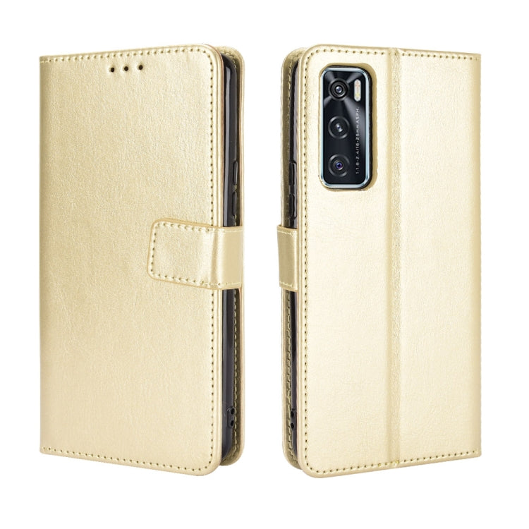 For vivo V20 SE/Y70 2020 Retro Crazy Horse Texture Horizontal Flip Leather Case , with Holder & Card Slots & Photo Frame