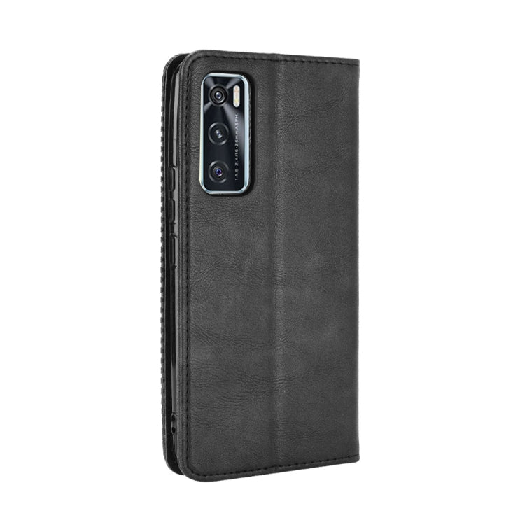 For vivo V20 SE/Y70 2020 Magnetic Buckle Retro Crazy Horse Texture Horizontal Flip Leather Case  , with Holder & Card Slots & Photo Frame