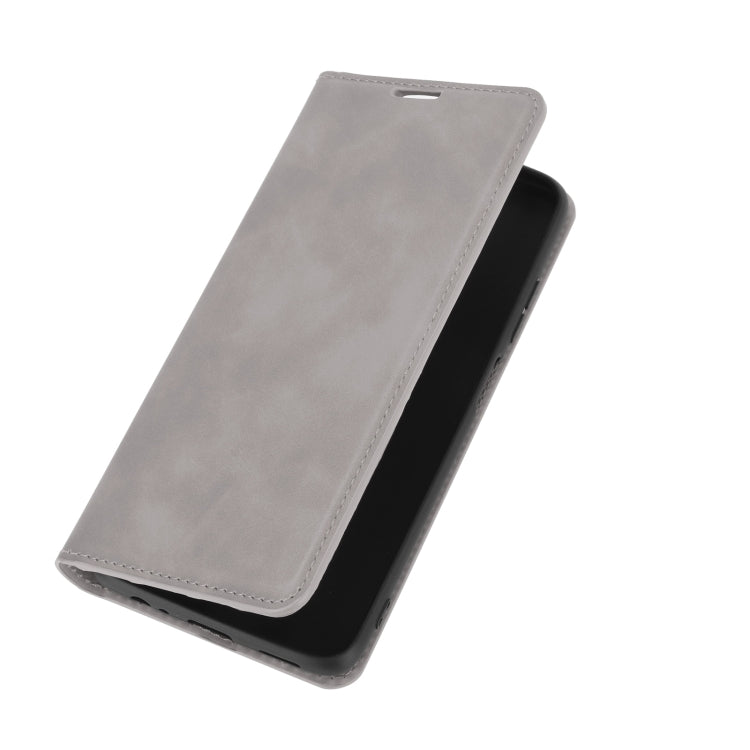 For Xiaomi Redmi Note 9 5G China Version Retro-skin Business Magnetic Suction Leather Case with Holder & Card Slots & Wallet