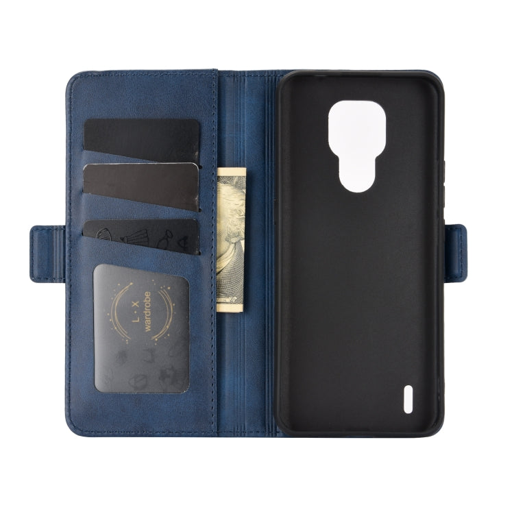 For Motorola Moto E7 Dual-side Magnetic Buckle Horizontal Flip Leather Case with Holder & Card Slots & Wallet