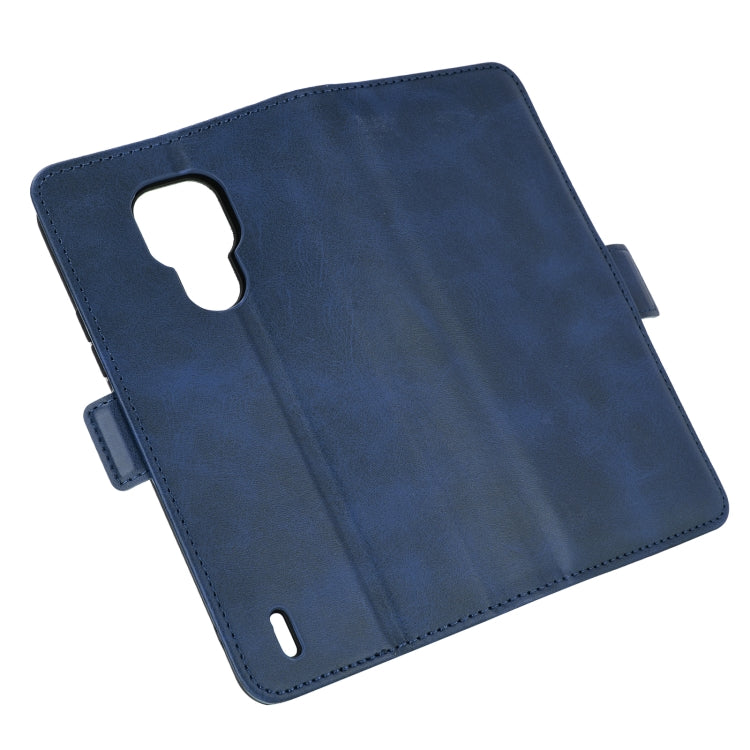 For Motorola Moto E7 Dual-side Magnetic Buckle Horizontal Flip Leather Case with Holder & Card Slots & Wallet