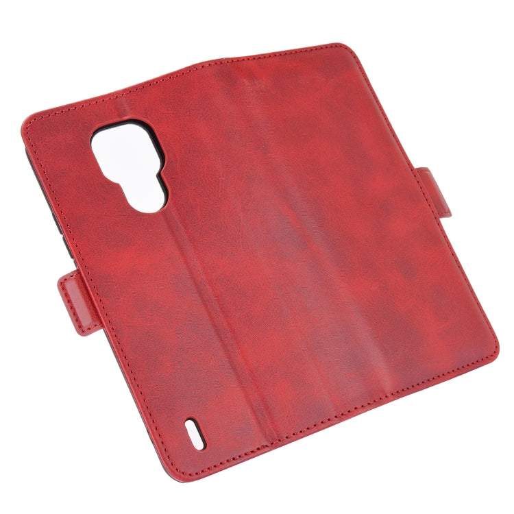 For Motorola Moto E7 Dual-side Magnetic Buckle Horizontal Flip Leather Case with Holder & Card Slots & Wallet