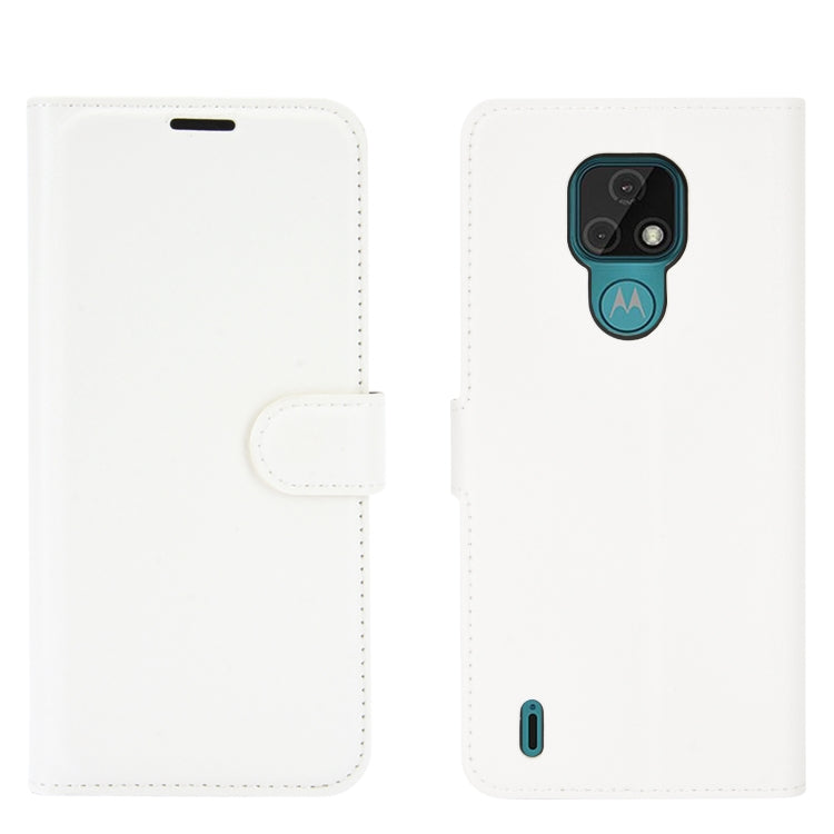 For Motorola Moto E7 Litchi Texture Horizontal Flip Protective Case with Holder & Card Slots & Wallet