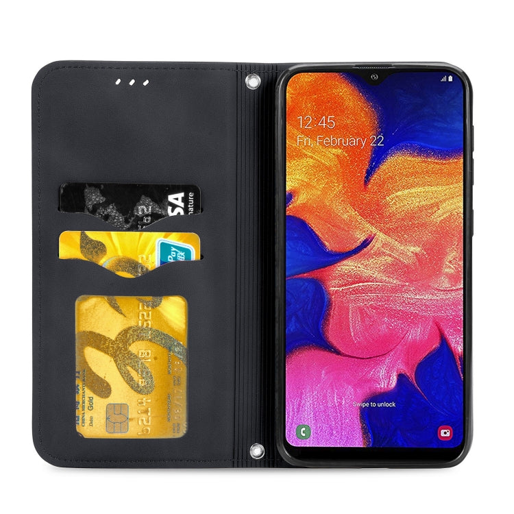 For Samsung Galaxy A10e Retro Skin Feel Business Magnetic Horizontal Flip Leather Case with Holder & Card Slots & Wallet & Photo Frame