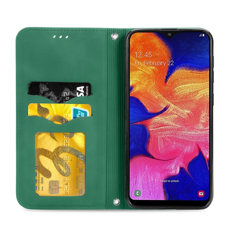 For Samsung Galaxy A10e Retro Skin Feel Business Magnetic Horizontal Flip Leather Case with Holder & Card Slots & Wallet & Photo Frame