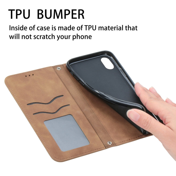 For Samsung Galaxy A20s Retro Skin Feel Business Magnetic Horizontal Flip Leather Case with Holder & Card Slots & Wallet & Photo Frame
