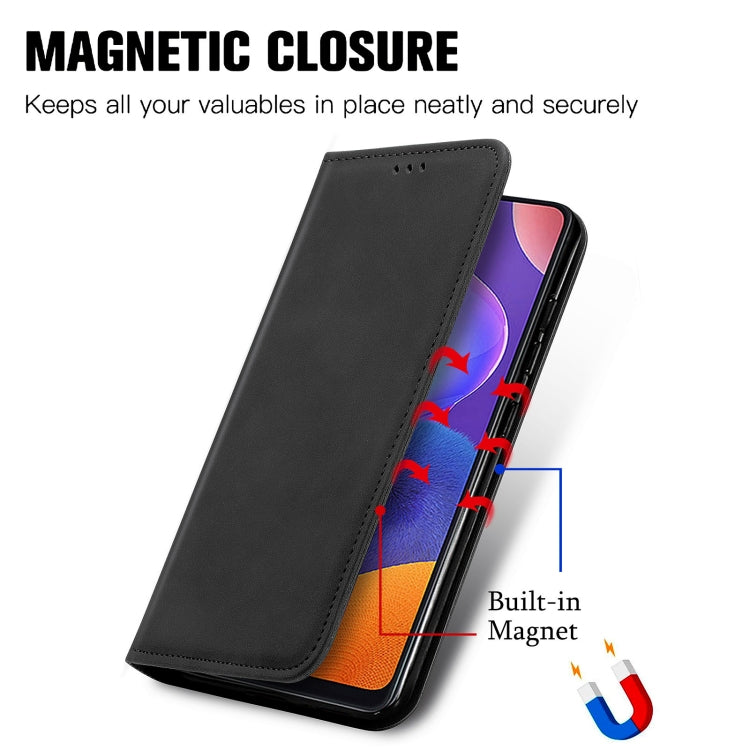 For Samsung Galaxy A32 5G Retro Skin Feel Business Magnetic Horizontal Flip Leather Case with Holder & Card Slots & Wallet & Photo Frame