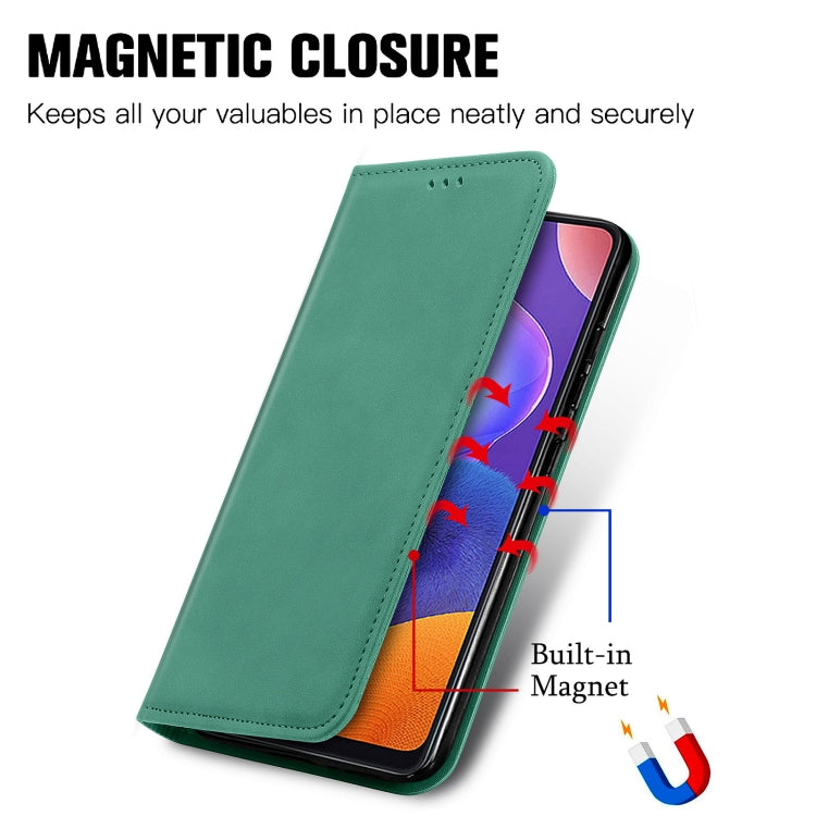 For Samsung Galaxy A32 5G Retro Skin Feel Business Magnetic Horizontal Flip Leather Case with Holder & Card Slots & Wallet & Photo Frame