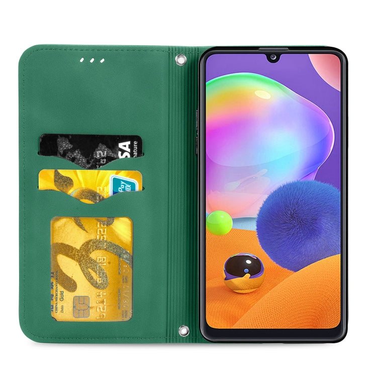 For Samsung Galaxy A32 5G Retro Skin Feel Business Magnetic Horizontal Flip Leather Case with Holder & Card Slots & Wallet & Photo Frame