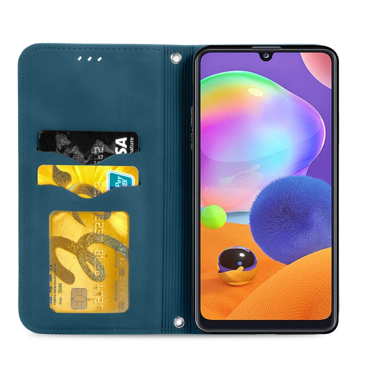 For Samsung Galaxy A32 5G Retro Skin Feel Business Magnetic Horizontal Flip Leather Case with Holder & Card Slots & Wallet & Photo Frame