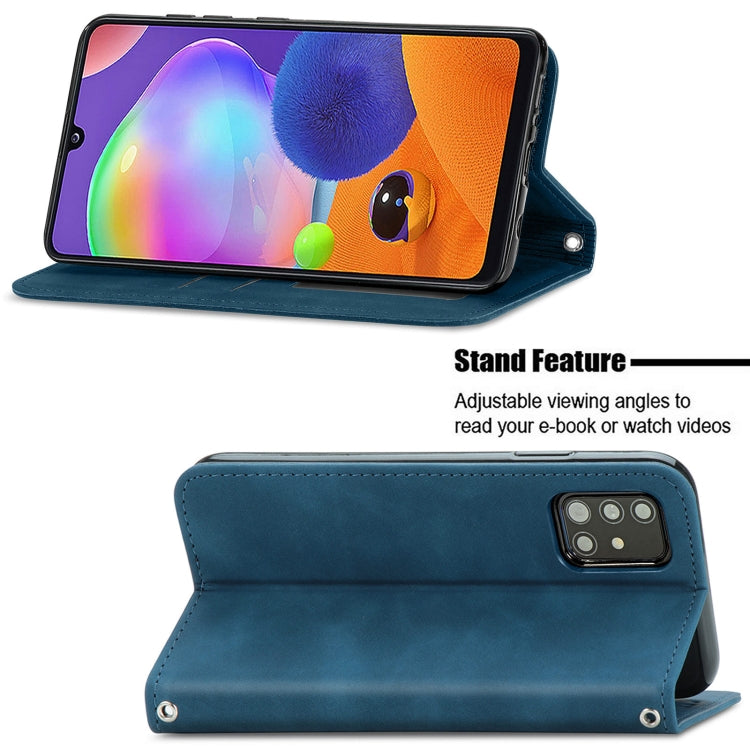 For Samsung Galaxy A32 5G Retro Skin Feel Business Magnetic Horizontal Flip Leather Case with Holder & Card Slots & Wallet & Photo Frame