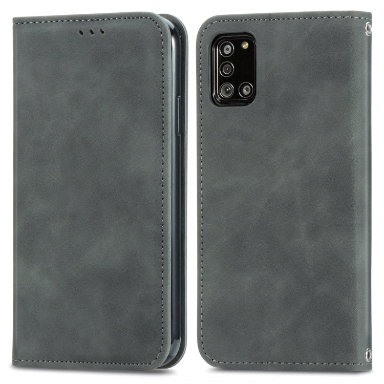 For Samsung Galaxy A32 5G Retro Skin Feel Business Magnetic Horizontal Flip Leather Case with Holder & Card Slots & Wallet & Photo Frame