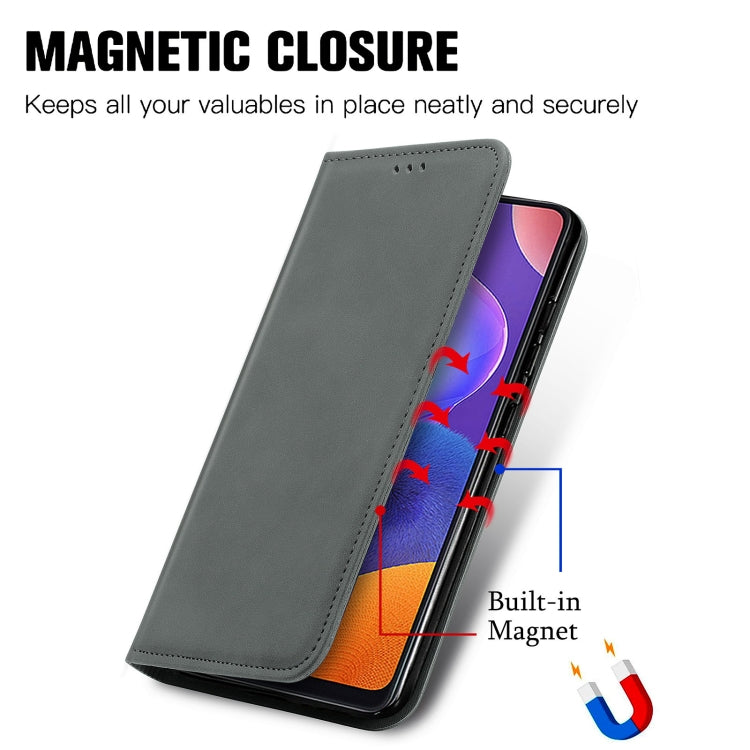 For Samsung Galaxy A32 5G Retro Skin Feel Business Magnetic Horizontal Flip Leather Case with Holder & Card Slots & Wallet & Photo Frame