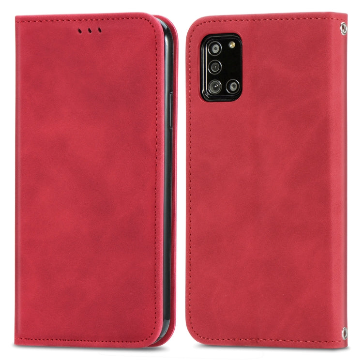 For Samsung Galaxy A32 5G Retro Skin Feel Business Magnetic Horizontal Flip Leather Case with Holder & Card Slots & Wallet & Photo Frame