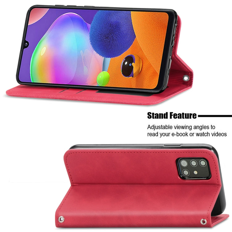 For Samsung Galaxy A32 5G Retro Skin Feel Business Magnetic Horizontal Flip Leather Case with Holder & Card Slots & Wallet & Photo Frame