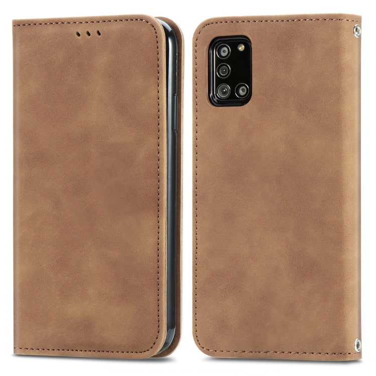For Samsung Galaxy A32 5G Retro Skin Feel Business Magnetic Horizontal Flip Leather Case with Holder & Card Slots & Wallet & Photo Frame