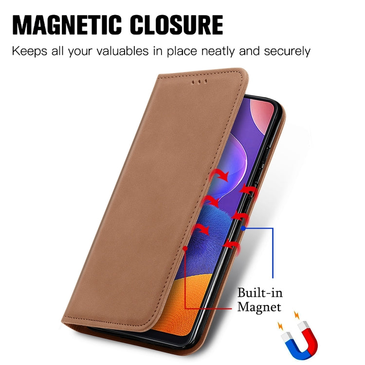 For Samsung Galaxy A32 5G Retro Skin Feel Business Magnetic Horizontal Flip Leather Case with Holder & Card Slots & Wallet & Photo Frame