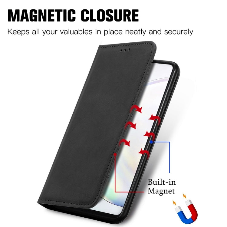 For Samsung Galaxy Note10 Lite / A81 Retro Skin Feel Business Magnetic Horizontal Flip Leather Case with Holder & Card Slots & Wallet & Photo Frame