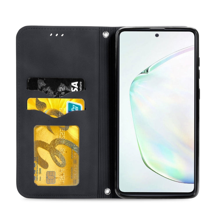 For Samsung Galaxy Note10 Lite / A81 Retro Skin Feel Business Magnetic Horizontal Flip Leather Case with Holder & Card Slots & Wallet & Photo Frame