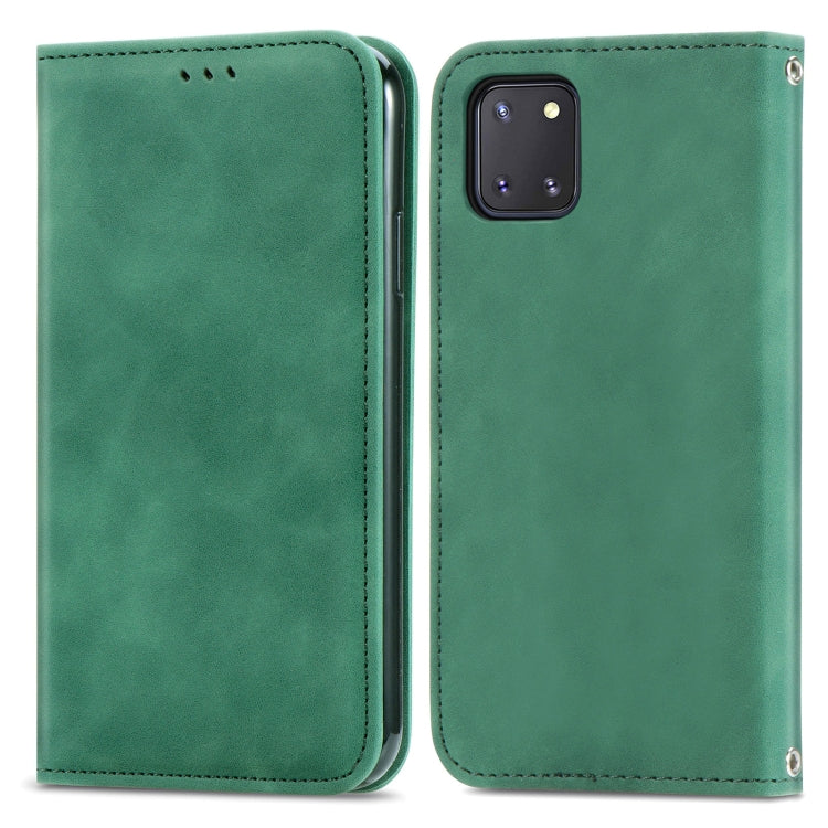 For Samsung Galaxy Note10 Lite / A81 Retro Skin Feel Business Magnetic Horizontal Flip Leather Case with Holder & Card Slots & Wallet & Photo Frame